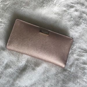 Kate Spade rose gold wallet